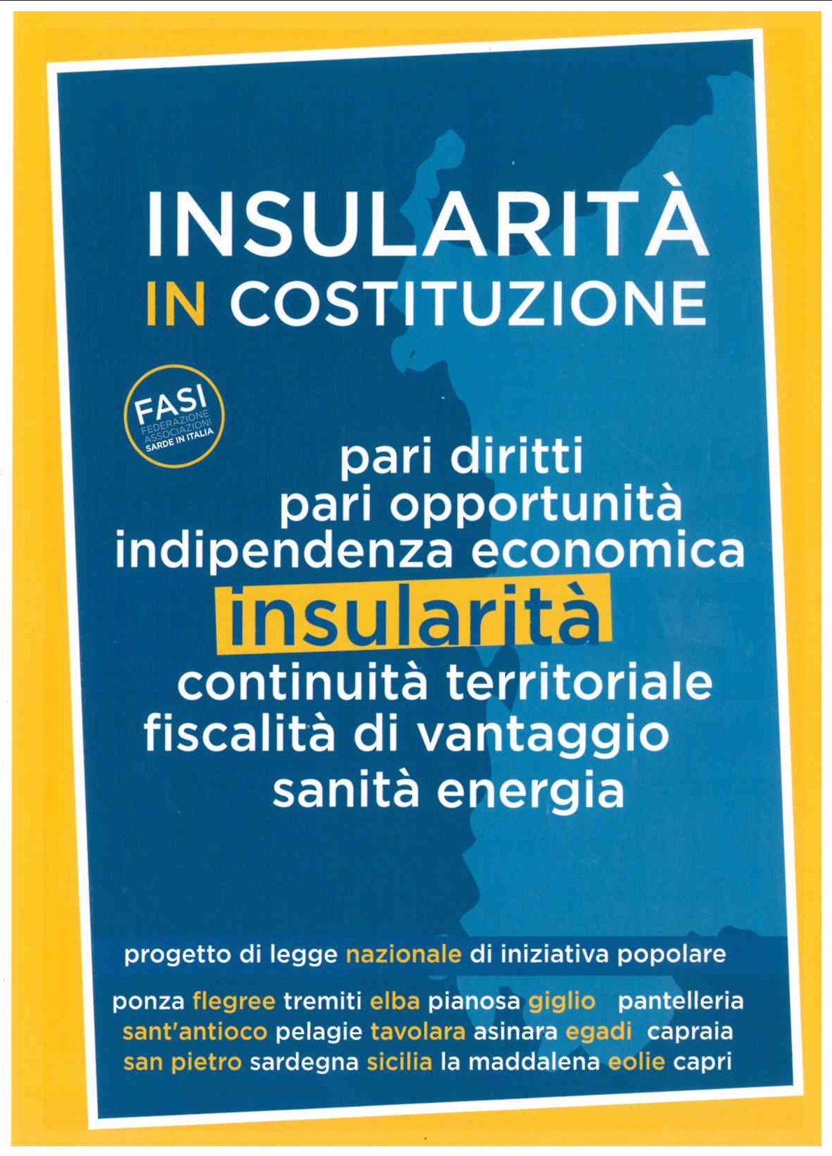 Da Gattinara la raccolta firma per "Insularità in Costituzione"