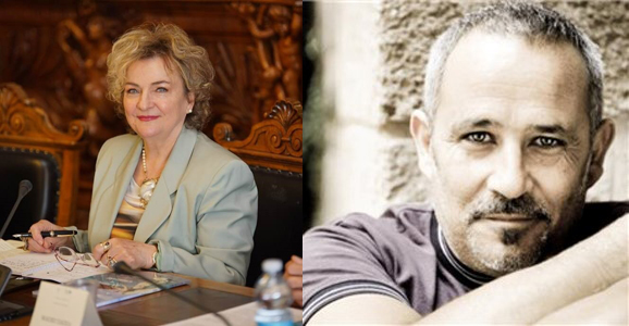 Carmina Conte e Paolo Carboni, autori de "Le spose del Grand Hornu"