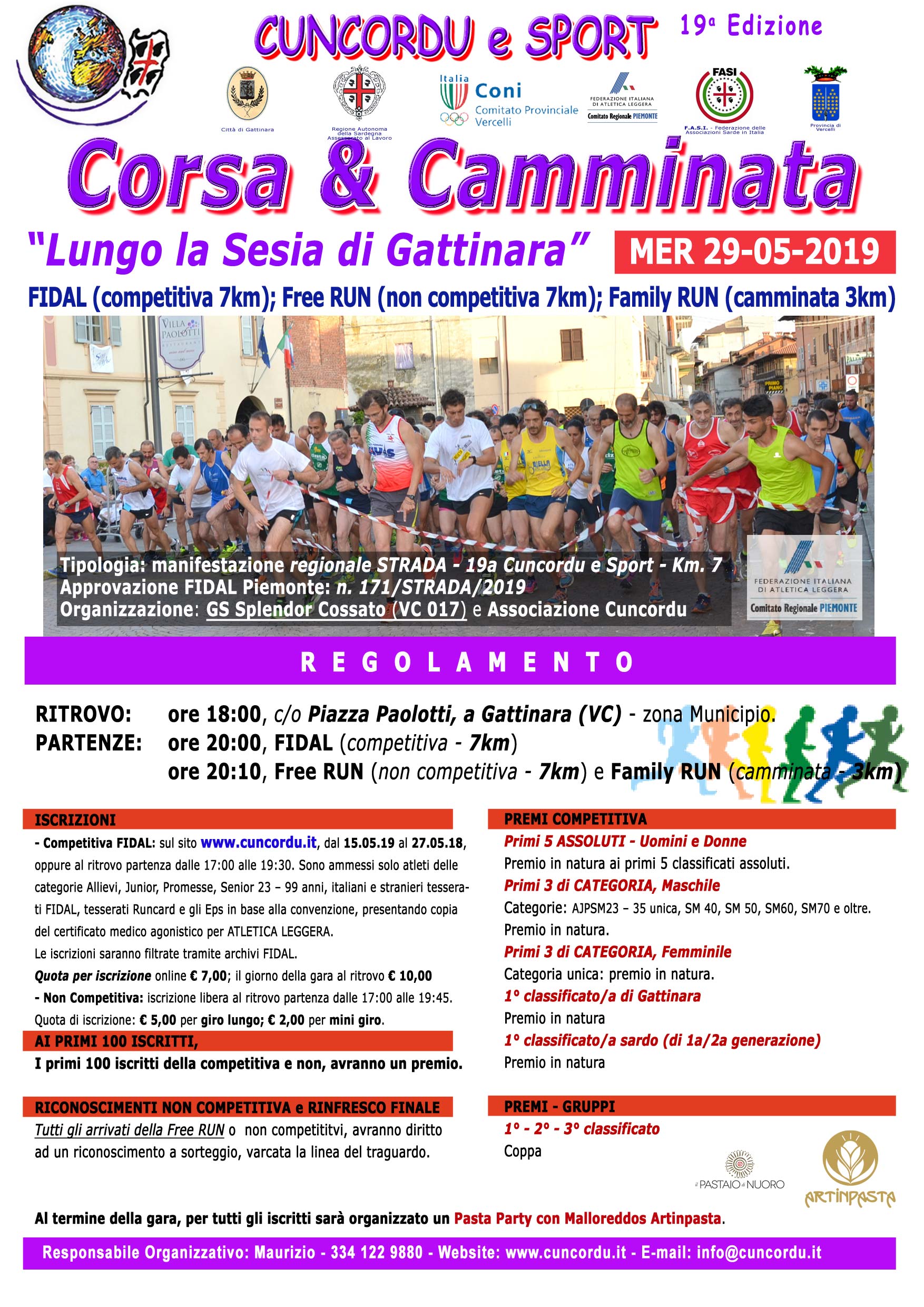 Iscrizione podisitica 2019
