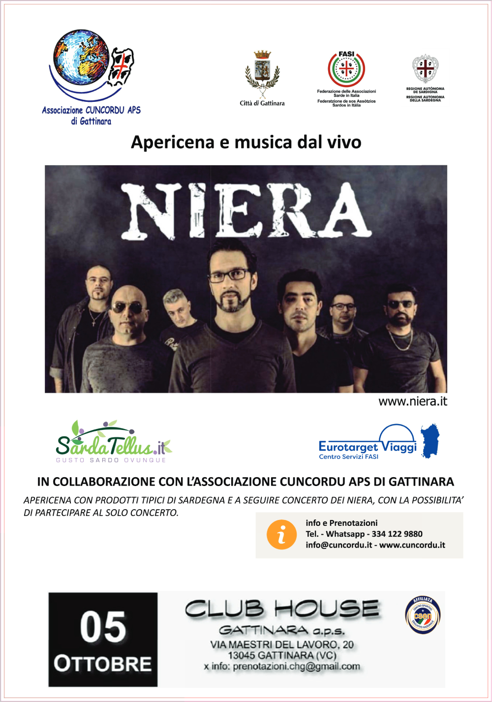 05-10-2024 Concerto dei Niera, pop-rock band sarda