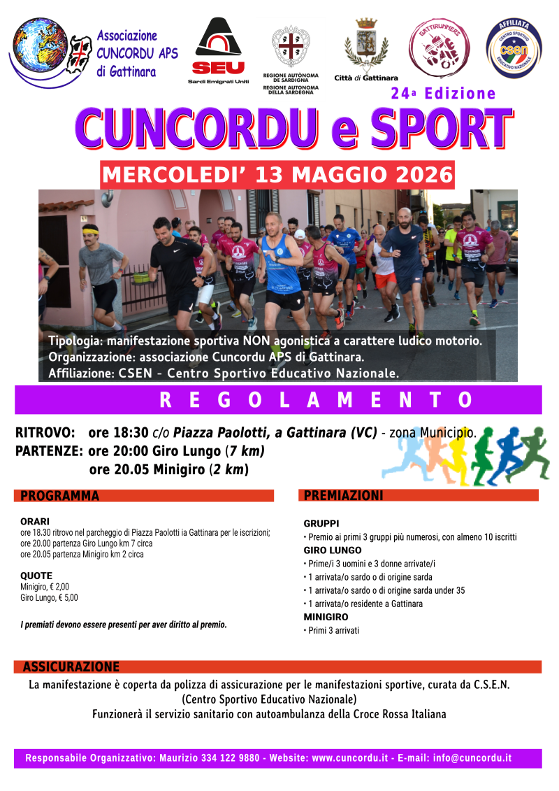 13-05-2026 Cuncordu e Sport - 24° edizione