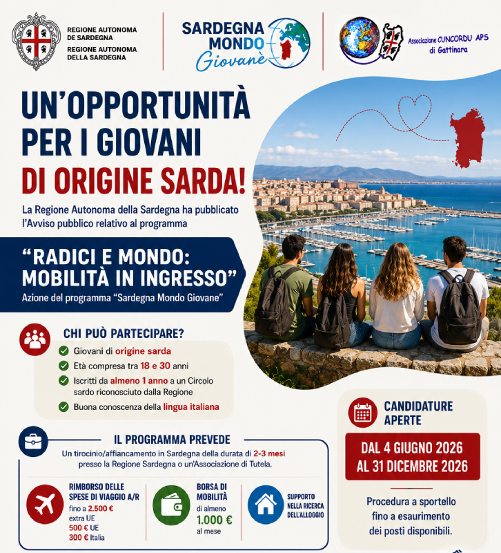 Opportunità per i giovani soci – Programma Radici e Mondo: Mobilità in Ingresso