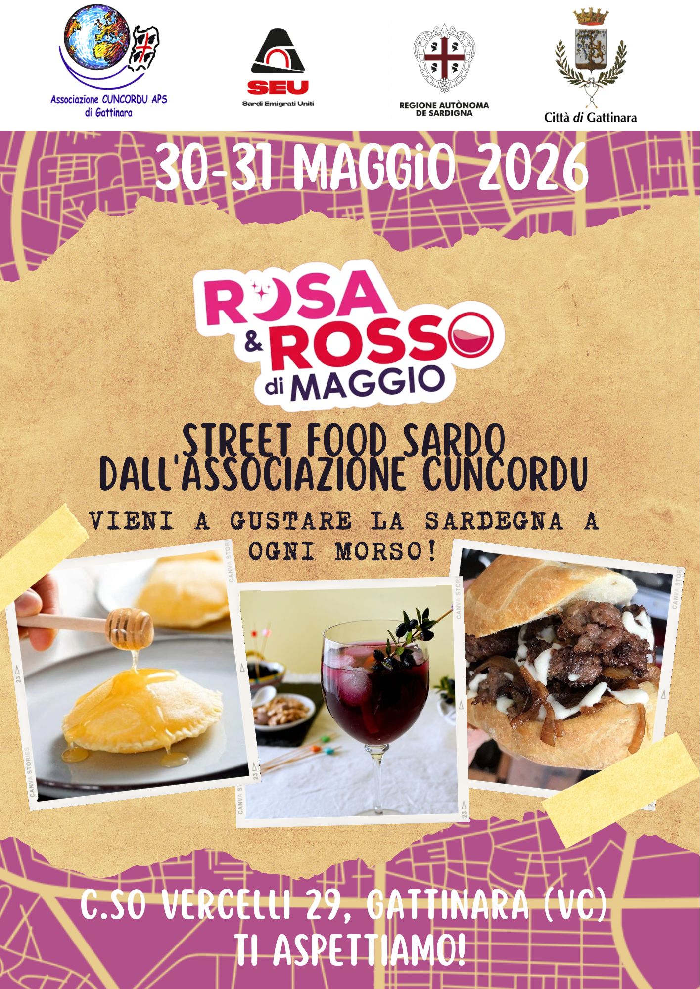 30-31 maggio 2026, Rosa & Rosso di Maggio - Street food sardo